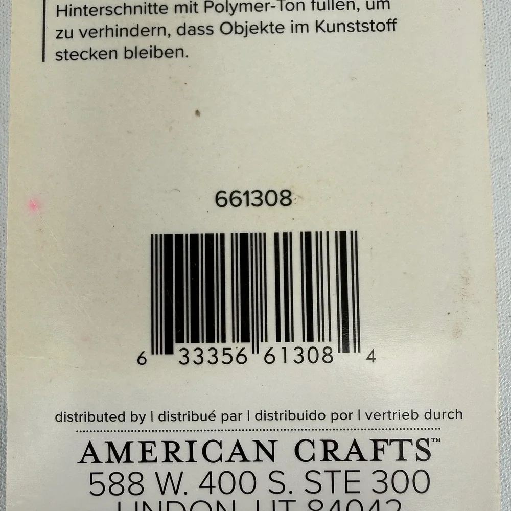 Lot of 5 We R Memory Keepers Mold Press Undercut Clay 2oz White 661308